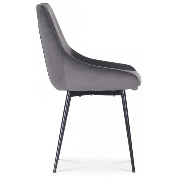 Theo-tuoli - harmaa sametti