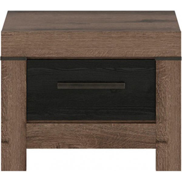 Balin yöpöytä - tumma tammi/musta tammi Balin yöpöytä - tumma tammi/musta tammi