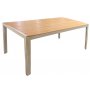 Ruokailuryhm 6-paikkaisella tuolilla ja pydll 205 x 90 cm beige/tammi - Las Vegas/Svea