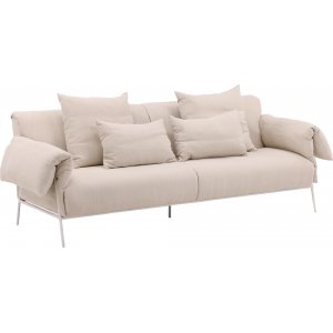 cker 3-istuttava sohva - beige/valkoinen