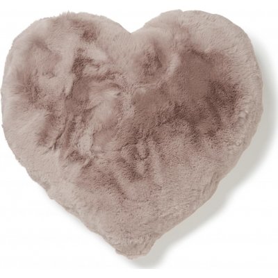 Prrinen sydmenmuotoinen koristetyyny Pinkki - 45 x 45 cm