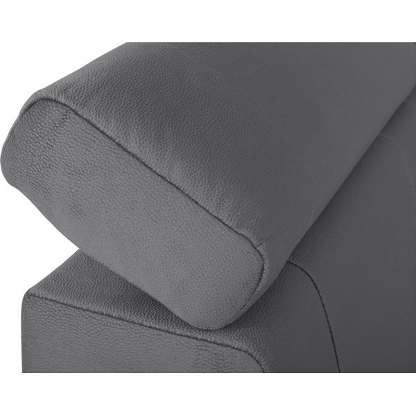 Yksinäinen kulmasohva, jossa avoin pää oikealle - harmaa Yksinäinen kulmasohva, jossa avoin pää oikealle - harmaa