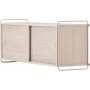 Paris-seinkaappi 48 x 122 cm - Beige/Whitewash