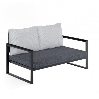 Montreal 2-istuttava sohva - harmaa + Huonekalujen hoitosarja tekstiileille