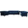 Chesterfield Cambridge 3 paikkainen - sininen sametti