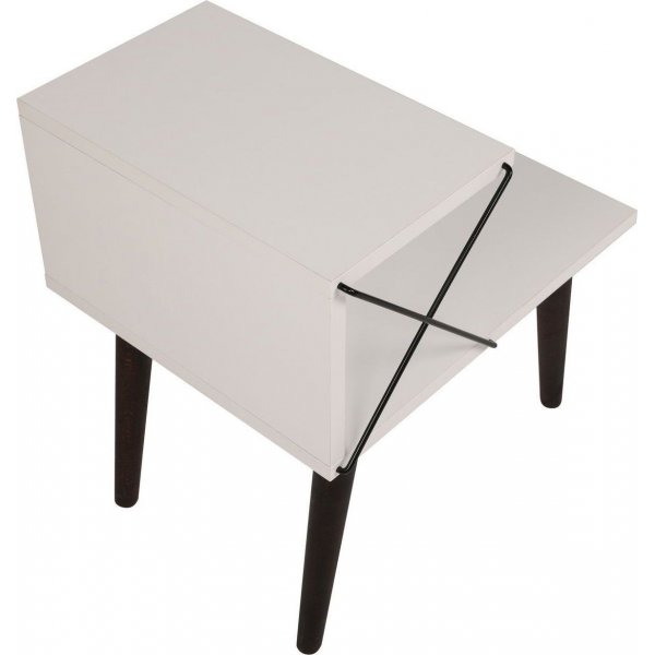 Risti yöpöytä - valkoinen Risti yöpöytä - valkoinen