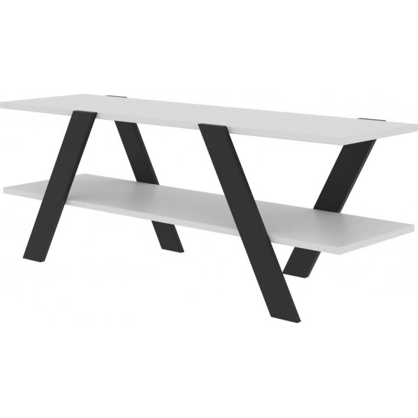 Huhtikuun mediapenkki - Valkoinen/harmaa Huhtikuun mediapenkki - Valkoinen/harmaa