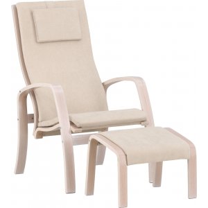 Grötö lepotuoli - Beige/Whitewash Grötö lepotuoli - Beige/Whitewash