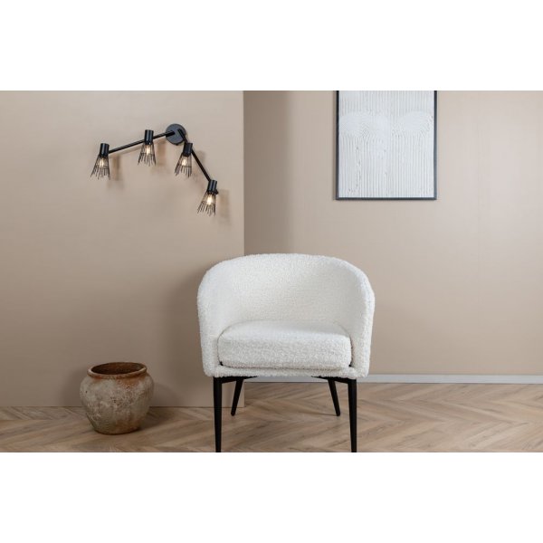 Nysetter seinävalaisin 4 - musta Nysetter seinävalaisin 4 - musta