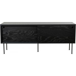 Tilava TV-taso 132 cm - Musta Tilava TV-taso 132 cm - Musta