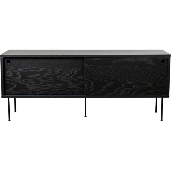 Tilava TV-taso 132 cm - Musta