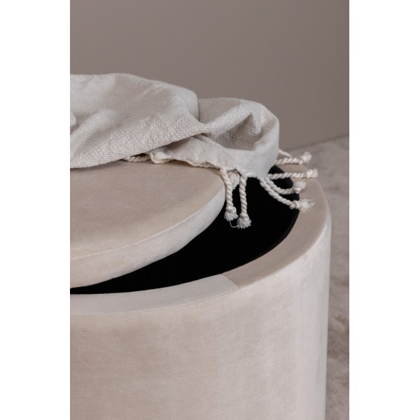 Jabar pouf - beige sametti Jabar pouf - beige sametti