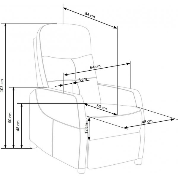 Gunvor lepotuoli beigeä kangasta Gunvor lepotuoli beigeä kangasta