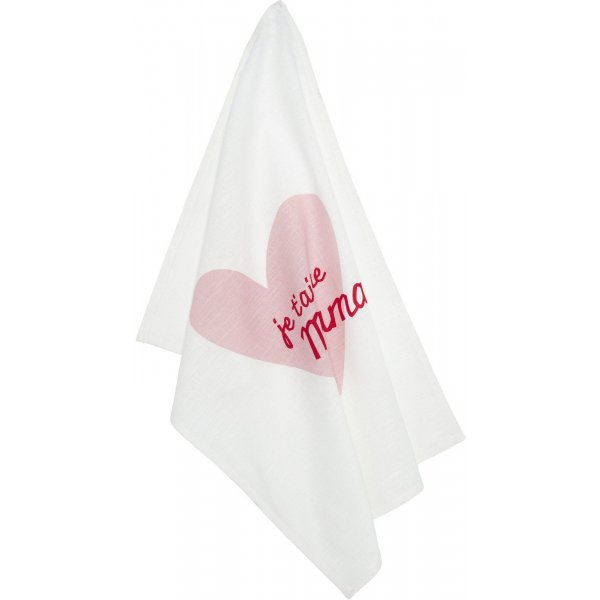 Mama keittiöpyyhe 50 x 70 cm - Pinkki Mama keittiöpyyhe 50 x 70 cm - Pinkki