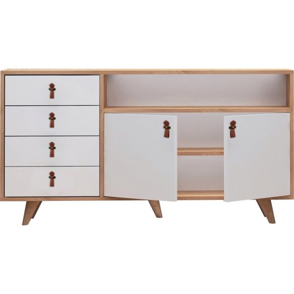 Musso senkki laatikoilla - tammi/valkoinen Musso senkki laatikoilla - tammi/valkoinen