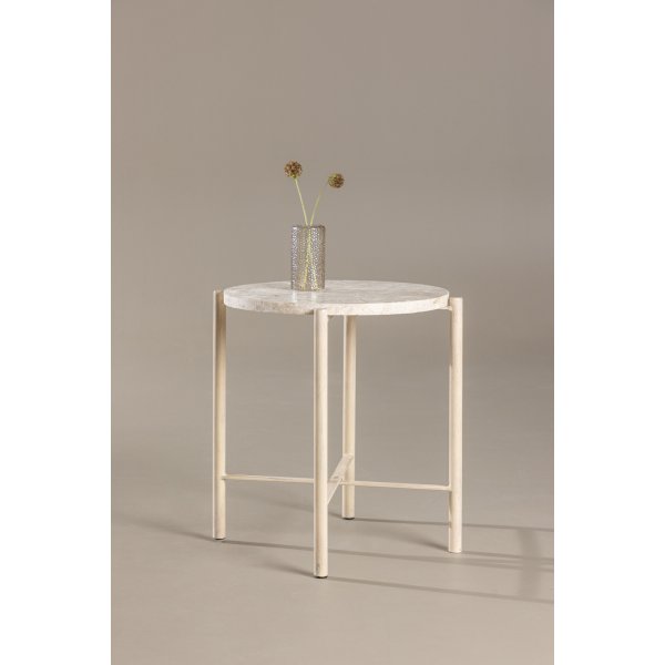 Sandhamn sohvapöytä Ø40 cm - beige Sandhamn sohvapöytä Ø40 cm - beige