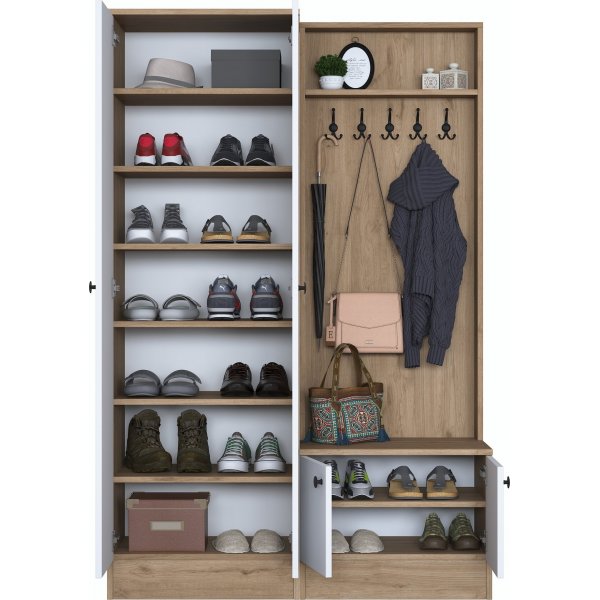 Muodikkaat aulakalusteet 120 cm - Phkin/valkoinen