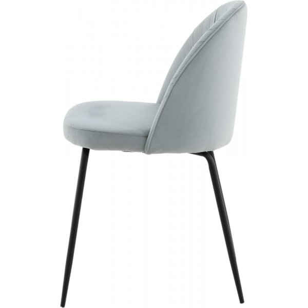 Rynkeby ruokatuoli - Harmaa sametti