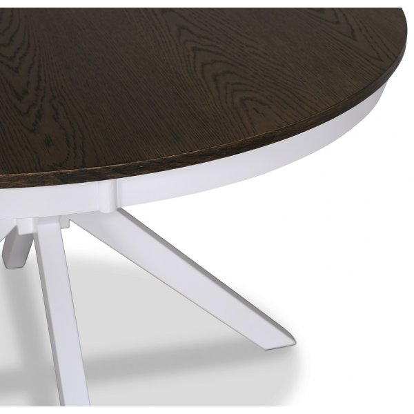 Ruokapöytä valkoista/ruskeaa öljyttyä tammea - Skagen Ruokapöytä valkoista/ruskeaa öljyttyä tammea - Skagen