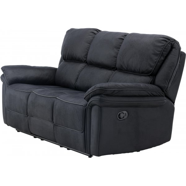 Saranda 3-istuttava leposohva - musta Saranda 3-istuttava leposohva - musta