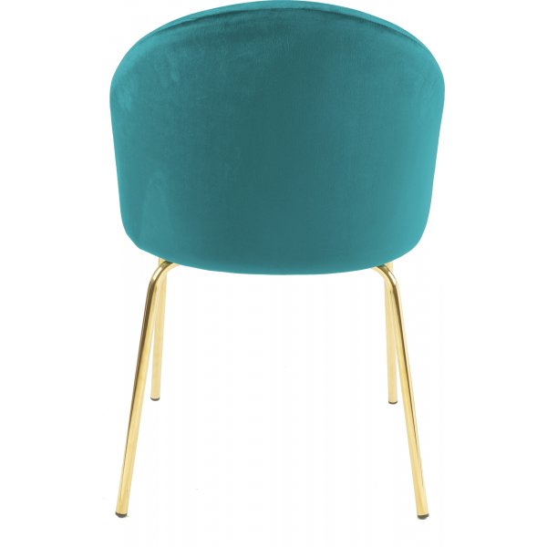 Giovani velvet -tuoli - Antiikkivihre/Messinki + Huonekalujen tekstiilien puhdistus