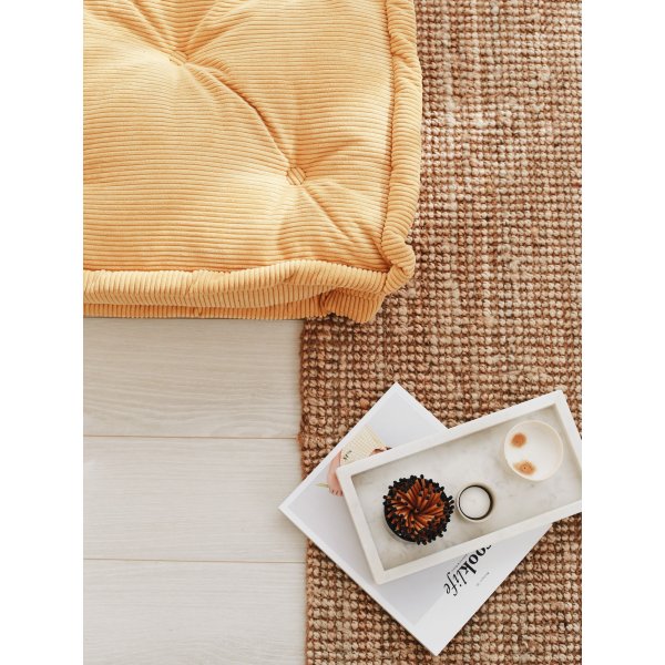 Biskuvi-pouf - keltainen Biskuvi-pouf - keltainen