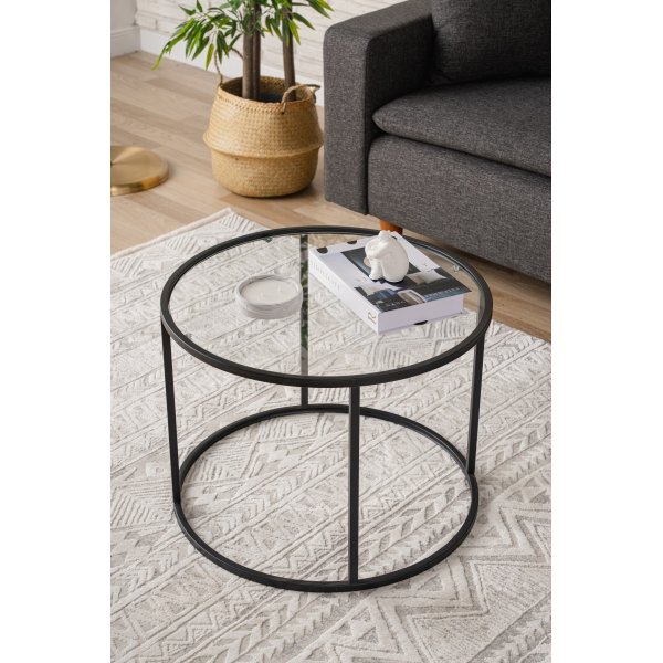 Spree sohvapöytä Ø60 cm - Musta Spree sohvapöytä Ø60 cm - Musta