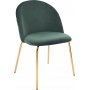 Plaza velvet -tuoli - Vihre� / Messinki