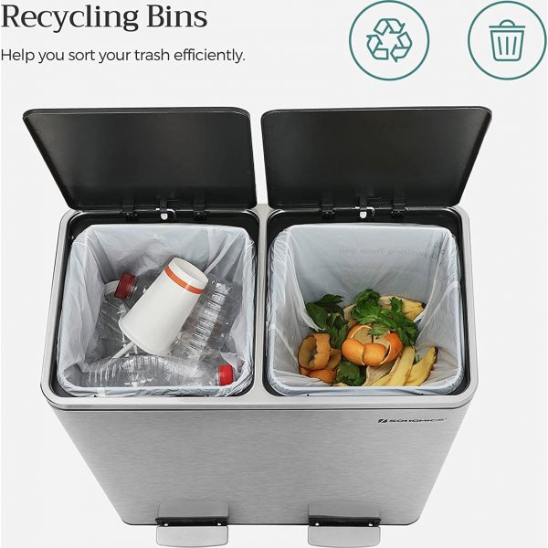 Daloa roskakori 60 l - hopea Daloa roskakori 60 l - hopea