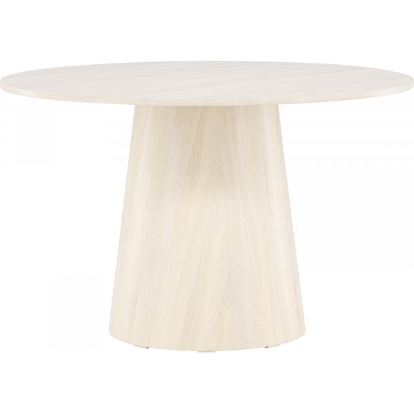 Lanzo pyöreä ruokapöytä Ø120 cm - Valkoiseksi rapattu Lanzo pyöreä ruokapöytä Ø120 cm - Valkoiseksi rapattu