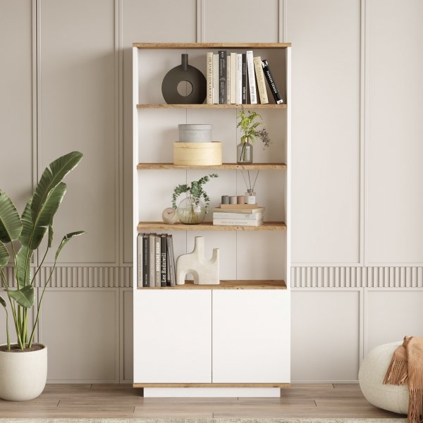Tulevaisuuden kirjahylly 16 - mänty/valkoinen Tulevaisuuden kirjahylly 16 - mänty/valkoinen