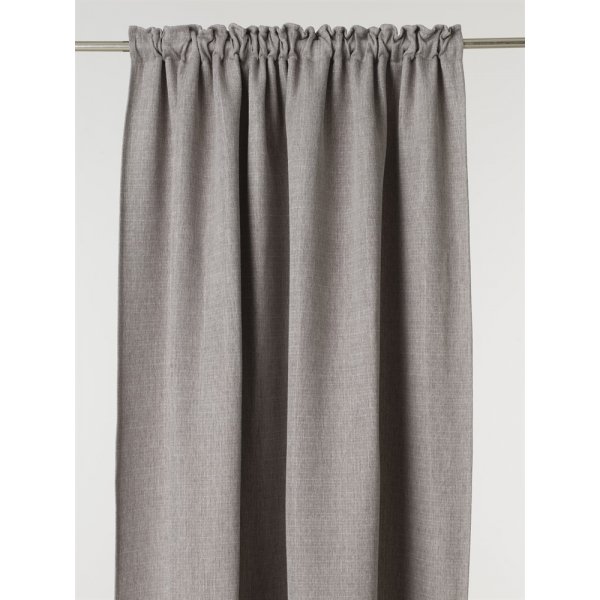 Harmaa verhon pituus 2 kpl 135 x 240 cm - Harmaa pimennys
