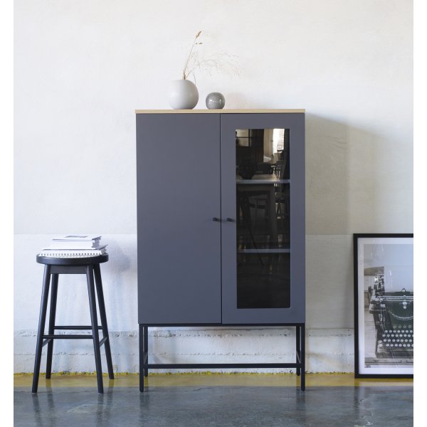 Reunakaappi tammi/harmaa korkeapainelaminaatti (HPL) + Huonekalujen jalat Reunakaappi tammi/harmaa korkeapainelaminaatti (HPL) + Huonekalujen jalat