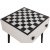 Shakkishakkipöytä 50 x 50 cm - Valkoinen/musta
