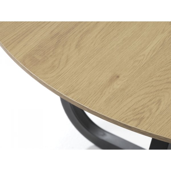 Lapis ruokapöytä Ø120 cm - Tammi/musta Lapis ruokapöytä Ø120 cm - Tammi/musta