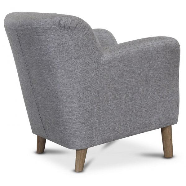 Le Grande klubinojatuoli harmaata kangasta Le Grande klubinojatuoli harmaata kangasta