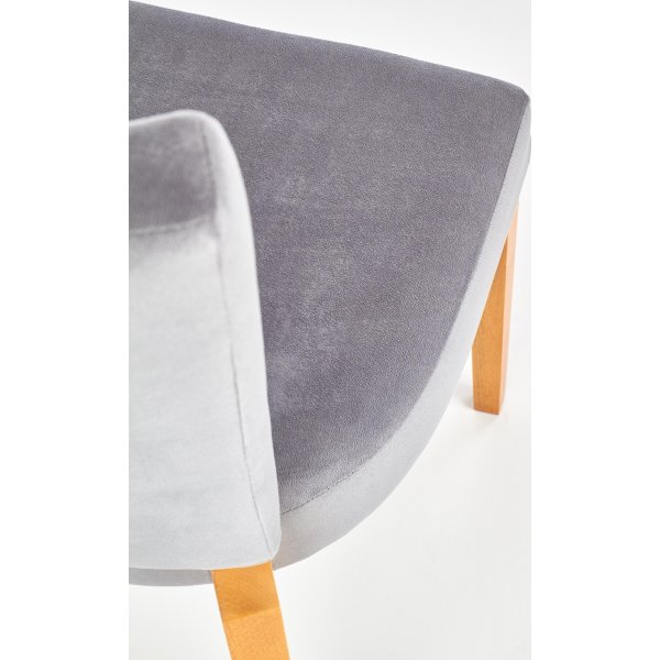 Tuoli Kiki - harmaa ja puu Tuoli Kiki - harmaa ja puu