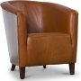Tank club -nojatuoli - Vintage nahka / metalli