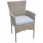 Ruokailuryhm 2 tuolia ja ruokapyt 80 cm beige/rottinki - Merca/Tor