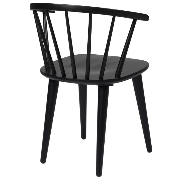 Smokey ruokailuryhmä, pyöreä ruokapöytä 4 Dalsland-runkoisella tuolilla - Harmaaksi petsattu tammi/musta Smokey ruokailuryhmä, pyöreä ruokapöytä 4 Dalsland-runkoisella tuolilla - Harmaaksi petsattu tammi/musta