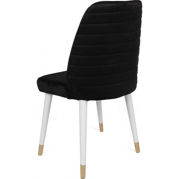 Hugo ruokapöydän tuolisarja - Musta/valkoinen/kulta Hugo ruokapöydän tuolisarja - Musta/valkoinen/kulta