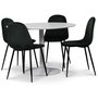Seat ruokailuryhm, pyre ruokapyt + 4kpl Carisma-samettituolia - Valkoinen / vihre