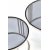 Verado sohvapyt 60/80 cm - Savustettu lasi/kromi