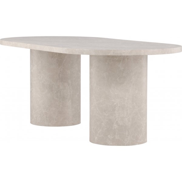 Narvik ruokapöytä 200 x 100 cm - Beige marmoriefekti Narvik ruokapöytä 200 x 100 cm - Beige marmoriefekti