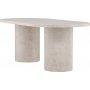 Narvik ruokapyt 200 x 100 cm - Beige marmoriefekti