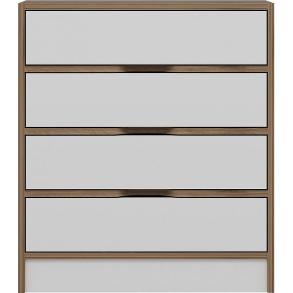 Elina lipasto - pähkinä/valkoinen Elina lipasto - pähkinä/valkoinen