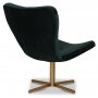 Design-nojatuoli Milano - Vihre (Sametti) / Messinki