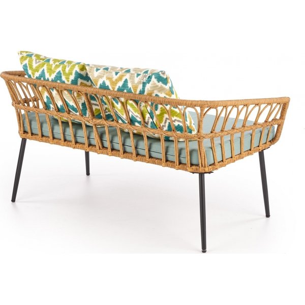 Ulm 2-istuttava sohva - rottinki + Huonekalujen tahranpoistoaine Ulm 2-istuttava sohva - rottinki + Huonekalujen tahranpoistoaine