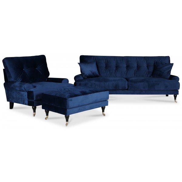 Adena-rahi XL - Keskiyönsininen Sametti Adena-rahi XL - Keskiyönsininen Sametti