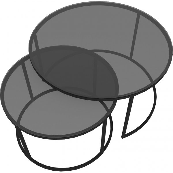 Kyoto sivupöytä Ø60/80 cm - Musta Kyoto sivupöytä Ø60/80 cm - Musta